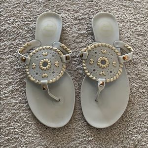 Silver and Gold Jack Rogers worn ONCE!